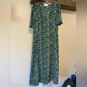 ASOS Flutter Sleeve Floral Dress